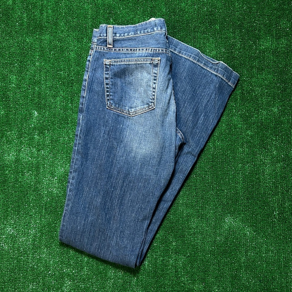 Vintage Gap Long and Lean Flare Jeans Made in USA Blue Stretch Denim 6 Long - Picture 8 of 8